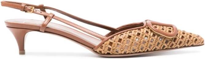 Valentino Garavani Vlogo Slingback pumps Bruin