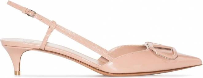 Valentino Garavani VLogo slingback pumps Roze