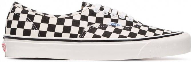 Vans black and white UA Classic Lace-Up DX check cotton sneakers Zwart