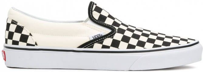 Vans checkerboard slip-on sneakers Wit