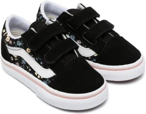 Vans Kids Old Skool sneakers met bloe print Zwart