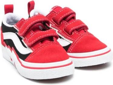 Vans Kids Old Skool sneakers met klittenband Rood