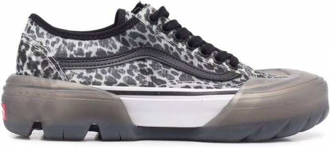 Vans Old Skool sneakers met luipaardprint Grijs