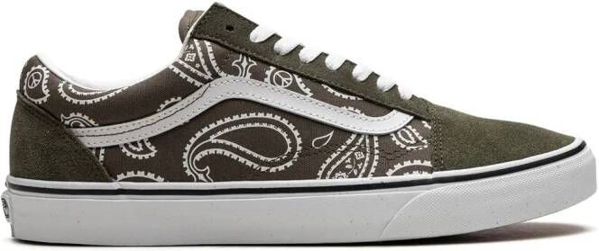 Vans Old Skool sneakers met paisley-print Groen