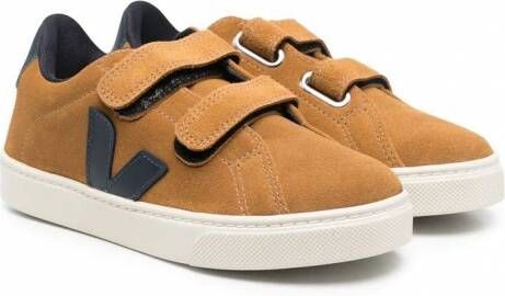 VEJA Kids Sneakers met klittenband Bruin