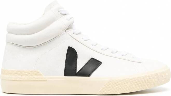 VEJA High-top sneakers met logopatch Wit