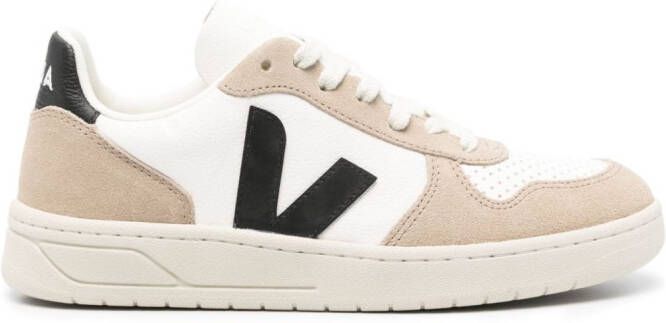 VEJA V-10 ChromeFree leren sneakers Wit