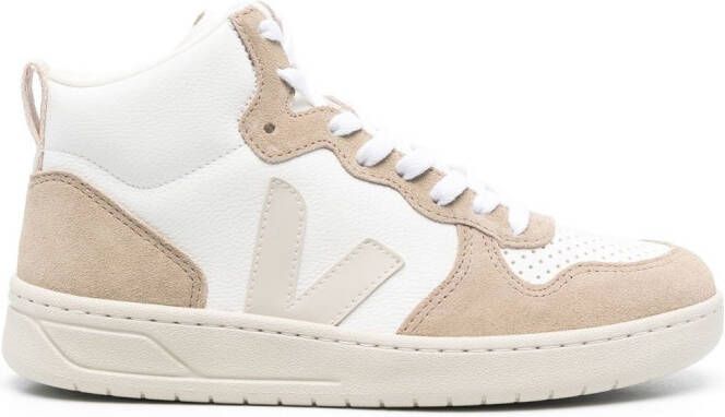 VEJA V-15 high-top sneakers Beige