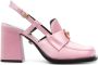 Versace Alia 85mm satijnen pumps Roze - Thumbnail 1