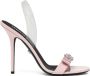 Versace Gianni Ribbon 110mm slingback sandalen Roze - Thumbnail 1