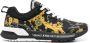 Versace Jeans Couture Sneakers met barokprint Zwart - Thumbnail 1