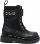 Versace Jeans Couture Combat boots met logo Zwart - Thumbnail 1