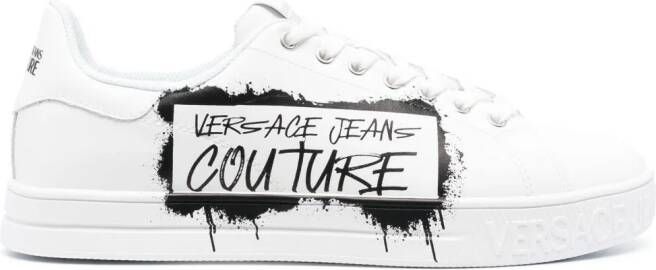 Versace Jeans Couture Sneakers met logoprint Wit