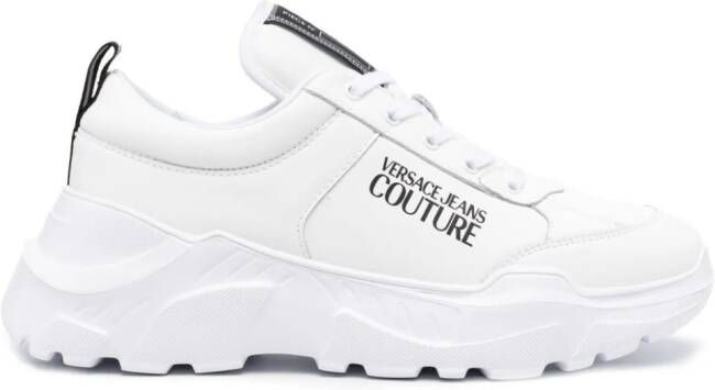 Versace Jeans Couture Sneakers met logoprint Wit