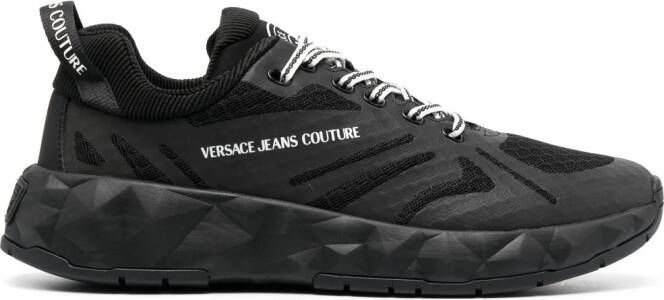 Versace Jeans Couture Sneakers met logoprint Zwart