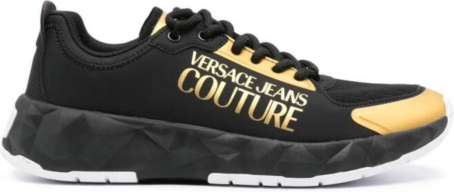 Versace Jeans Couture Sneakers met logoprint Zwart