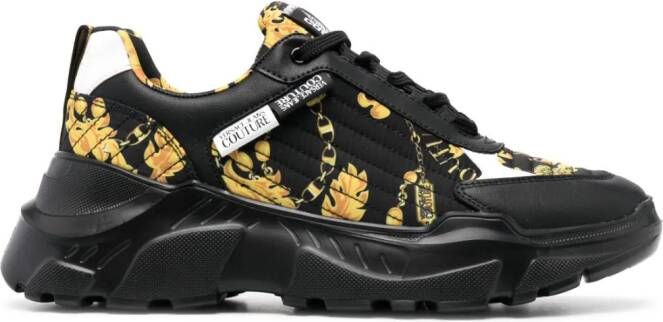 Versace Jeans Couture Sneakers met print Zwart