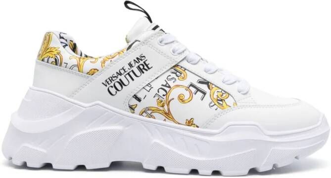 Versace Jeans Couture Speedtrack Baroccoflage sneakers met barokprint Wit