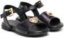 Versace Kids Heart Medusa sandalen met glitters Zwart - Thumbnail 1