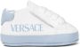 Versace Kids Leren sneakers met logoprint Wit - Thumbnail 1