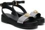 Versace Kids Medusa sandalen verfraaid met kristallen Geel - Thumbnail 1