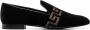 Versace Loafers met borduurwerk Zwart - Thumbnail 1