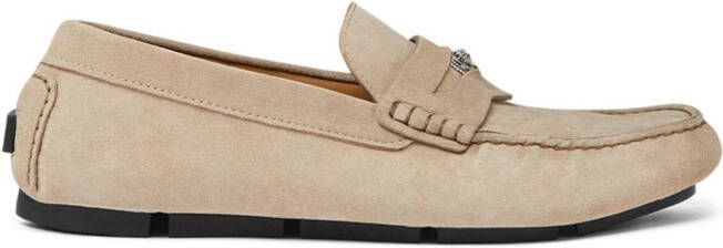 Versace Medusa Head suède loafers Beige