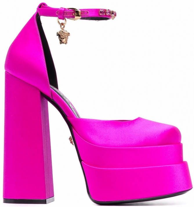 Versace Medusa Head sandalen met plateauzool Roze