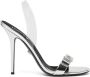 Versace Gianni Ribbon 110mm metallic sandalen Zilver - Thumbnail 1