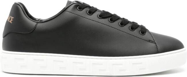 Versace Sneakers met Greca reliëf Zwart