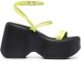 Vic Matie Leren sandalen Groen - Thumbnail 1