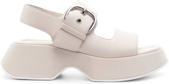 Vic Matie Leren sandalen Beige