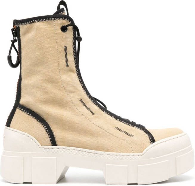 Vic Matie Roccia combat boots Beige