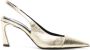 Victoria Beckham 75 mm metallic slingback pumps Goud - Thumbnail 1