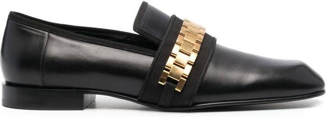 Victoria Beckham Loafers met schakelkettingdetail Zwart