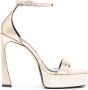 Victoria Beckham Sandalen met plateauzool Goud - Thumbnail 1