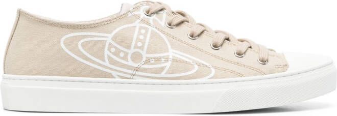 Vivienne Westwood Orb sneakers met logoprint Beige