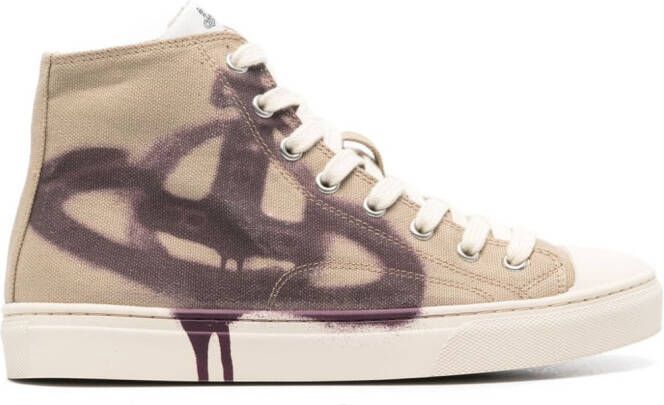 Vivienne Westwood Plimsoll high-top sneakers Beige