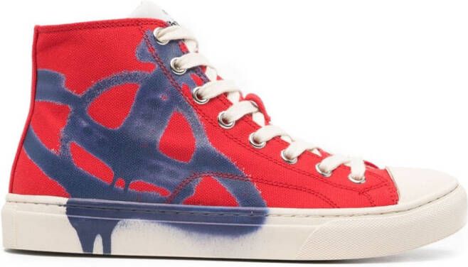 Vivienne Westwood Plimsoll high-top sneakers Rood