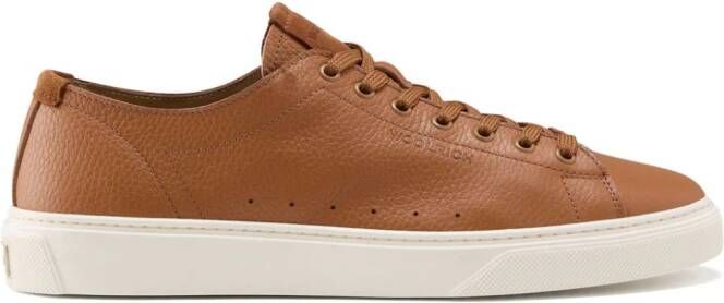 Woolrich Cloud Court leren sneakers Bruin