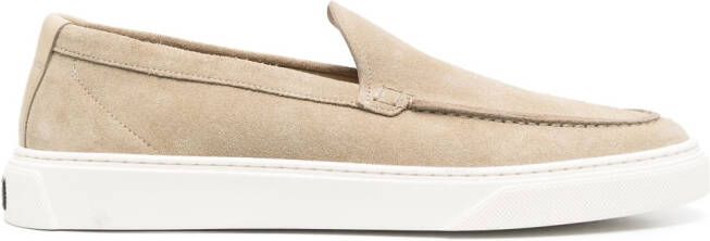 Woolrich Leren loafers Beige