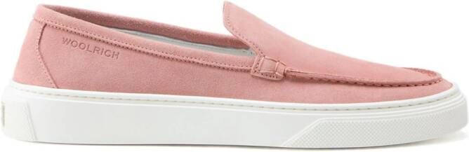 Woolrich Suède loafers Roze