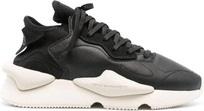 Y-3 Kaiwa leren sneakers Zwart