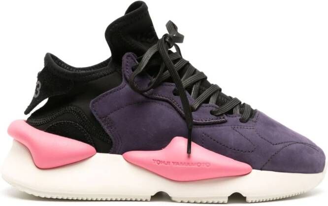 Y-3 Kaiwa sneakers met vlakken Zwart