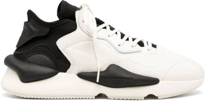 Y-3 Kaiwa leren sneakers Wit