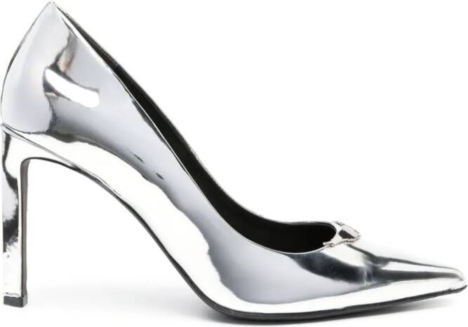 Zadig&Voltaire Perfect pumps met metallic afwerking Zilver