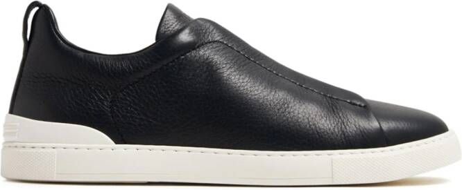 Zegna Triple Stitch low-top sneakers Zwart