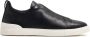 Zegna Triple Stitch low-top sneakers Zwart - Thumbnail 1