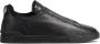 Zegna Triple Stitch leather sneakers Zwart - Thumbnail 1