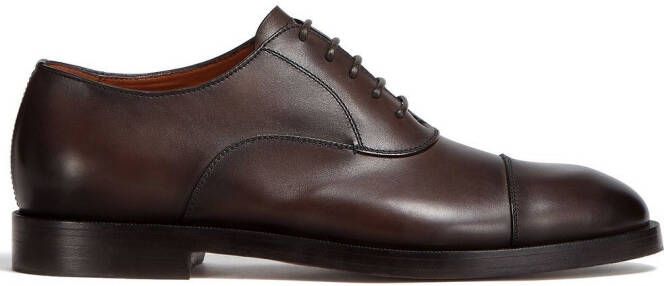 Zegna Torino leren Oxford schoenen Bruin